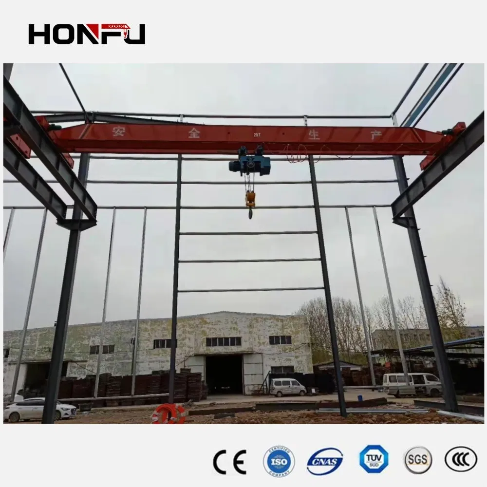 Bridge Model Remote Control Single Beam Overhead Gantry Crane with Chain Hoist