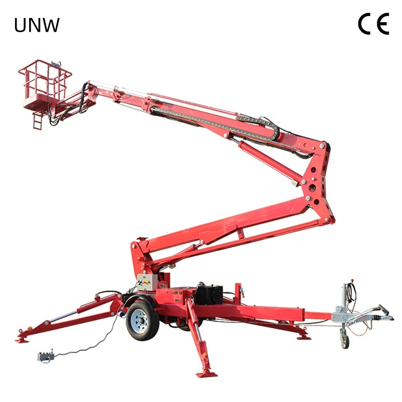 Spider 14m 16m 18m Boom Lift Towable Articulating Arm Aerial Work Platform