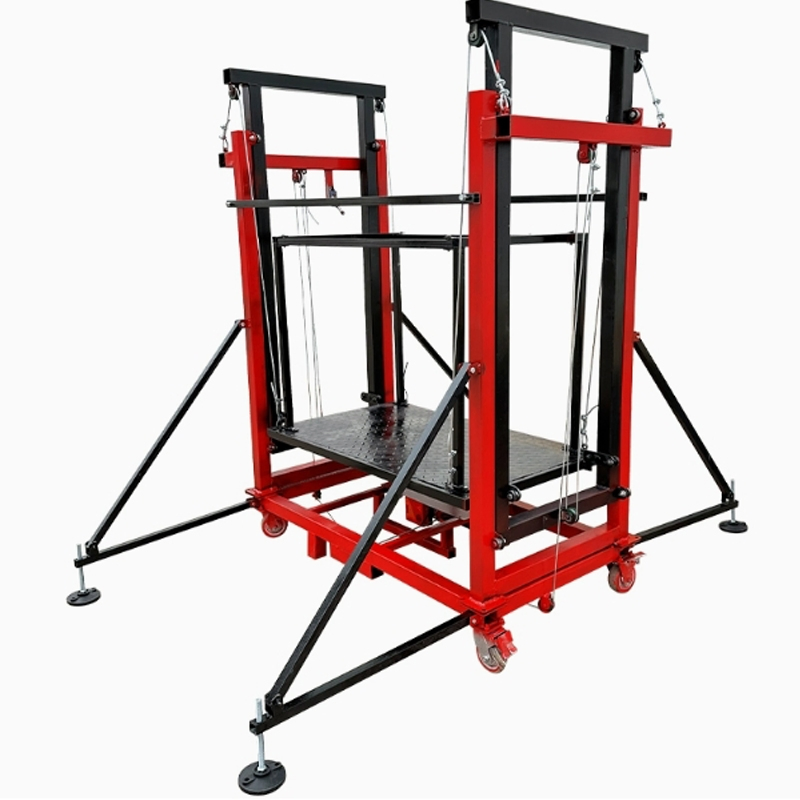 Space-Saving Structure Mobile Electric Scaffold Lift Portable for Concrete Wall Finishing