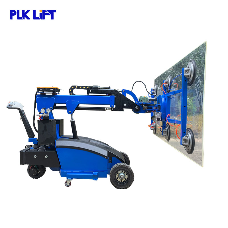 Rotatable Electric Vacuum Lift Glass Suction Cup with Optional Remote Control off-Road Wheels