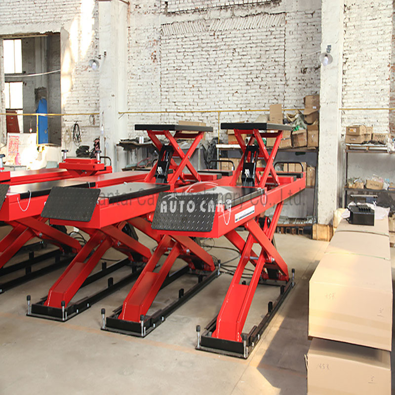 Free Sample Available Clear Floor Portable Scissor Lift for Car