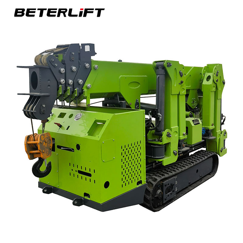 Customized Small Mini Tracked Spider Crane Crawler Crane Boom Lift with Hydraulic