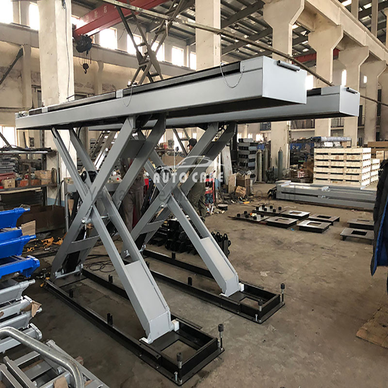 Free Sample Available Clear Floor Portable Scissor Lift for Car