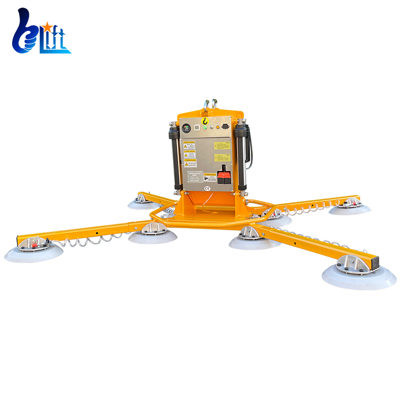 X Shape Glass Vacuum Lift with Rubber Pads Sponge Pads H Shape Suction Lifting Vacuum Used in Glass Marble Moving and Installation