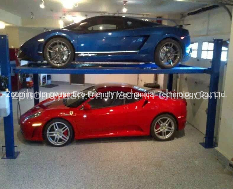 Hongyuan 2-Post Design Gantry Car Lift /Hydraulic Car Lift with Manual Release