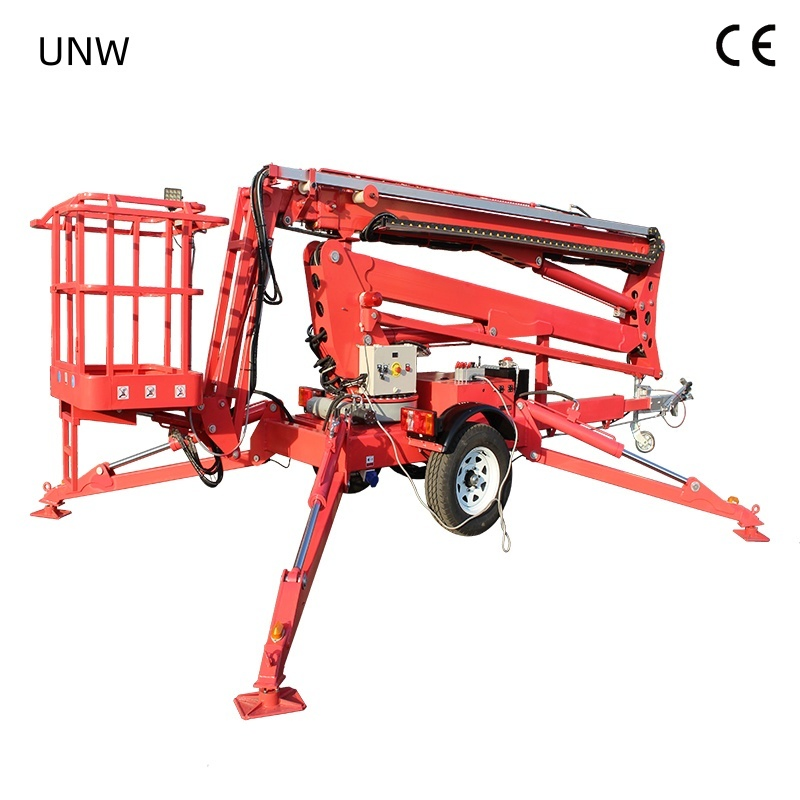 Spider 14m 16m 18m Boom Lift Towable Articulating Arm Aerial Work Platform