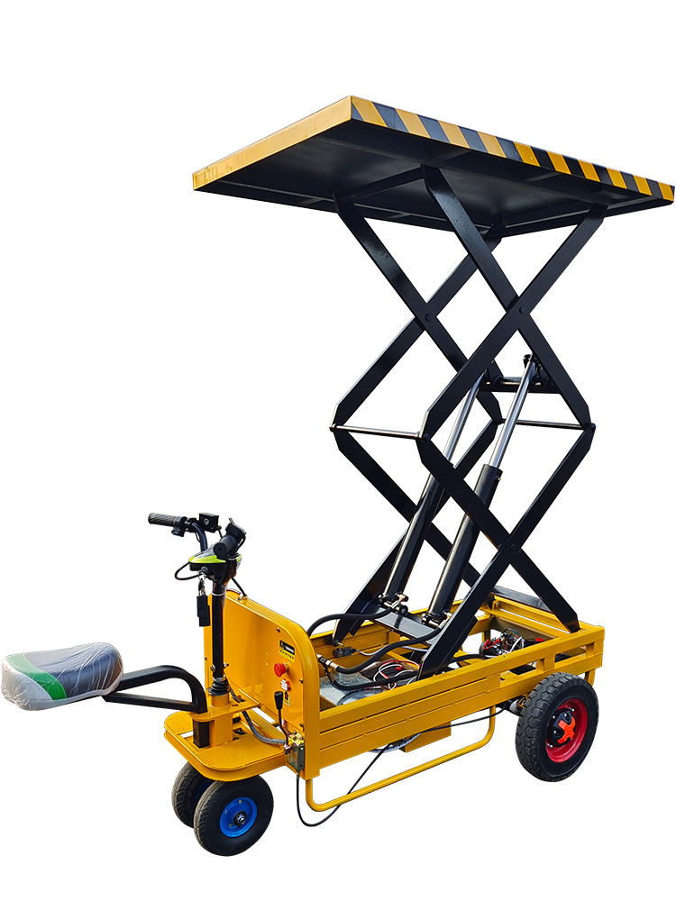 Mul-Functional Auto Battery Hydraulic Scissor Lift Platform Car Electric 3 Wheel Vehicle