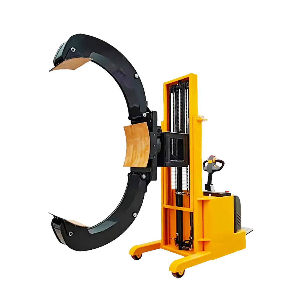 500kg 360degree Tilting Electric Lift Drum Barrel Lifter Tipper Paper Roll Stacker