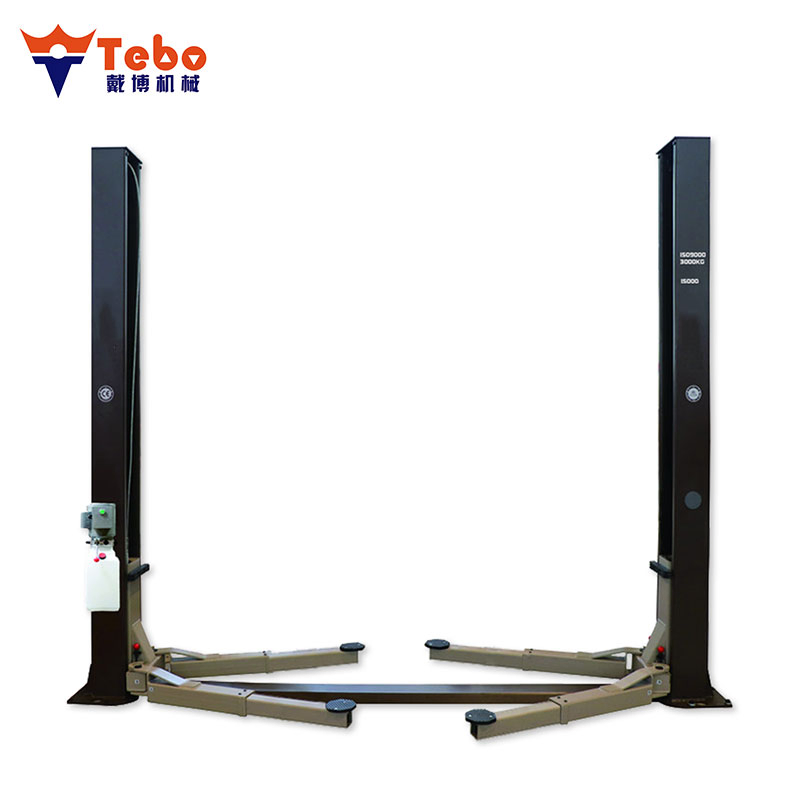 Heavy Duty Clear Floor Two-Post Hydraulic Vehicle Lift for Garage Service