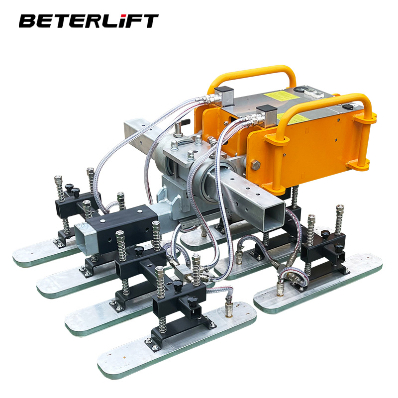 300kg 500kg 800kg Jib Crane Use Electric Slab Lifter Pneumatic Suction Cup Glass Sandwich Panels Vacuum Lifter for Sheet Metal