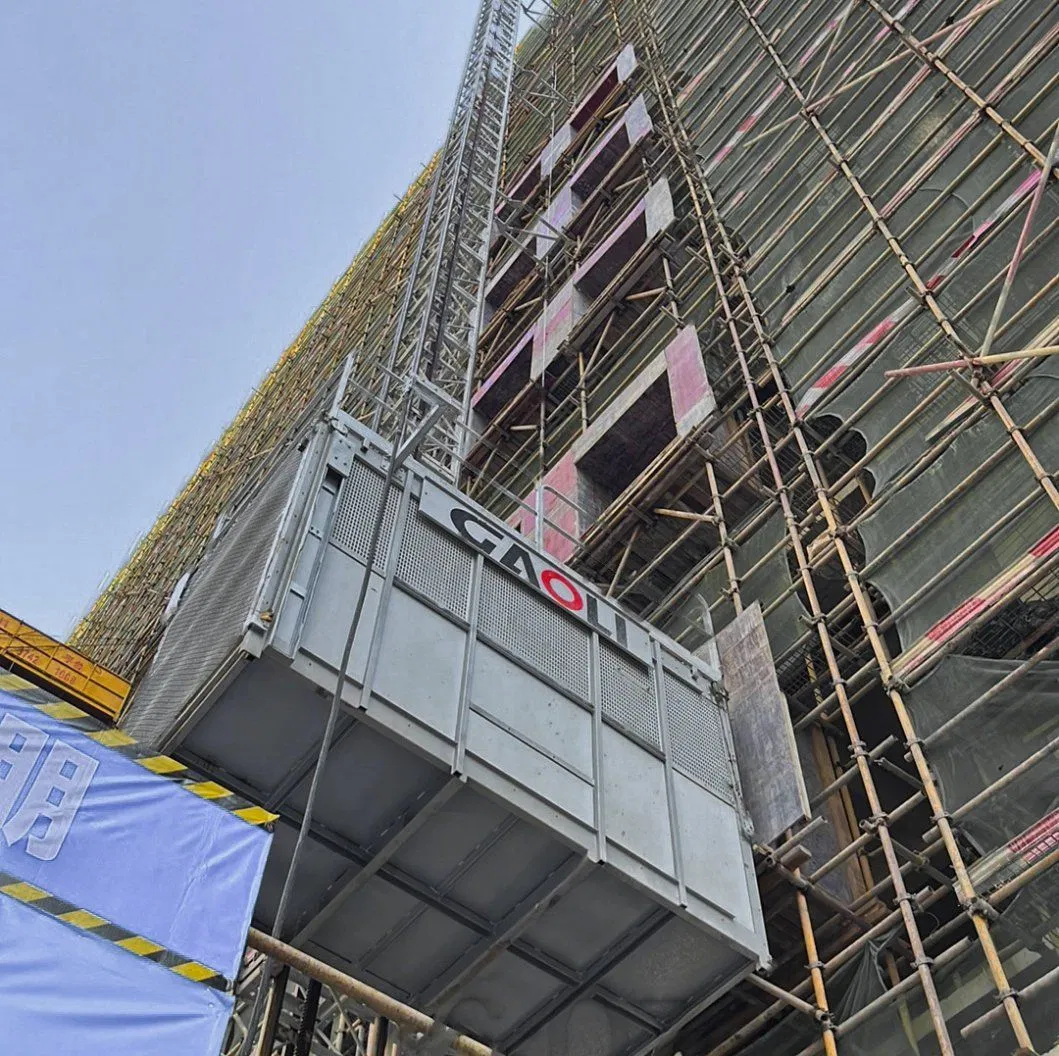CE &amp; GOST Approved Large &amp; Double Cage Building Construction Lift