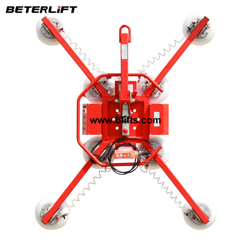 Battery Power Suction Cup Crane Hydraulic Glass Vacuum Lifter Handing Lift for Crane Glass