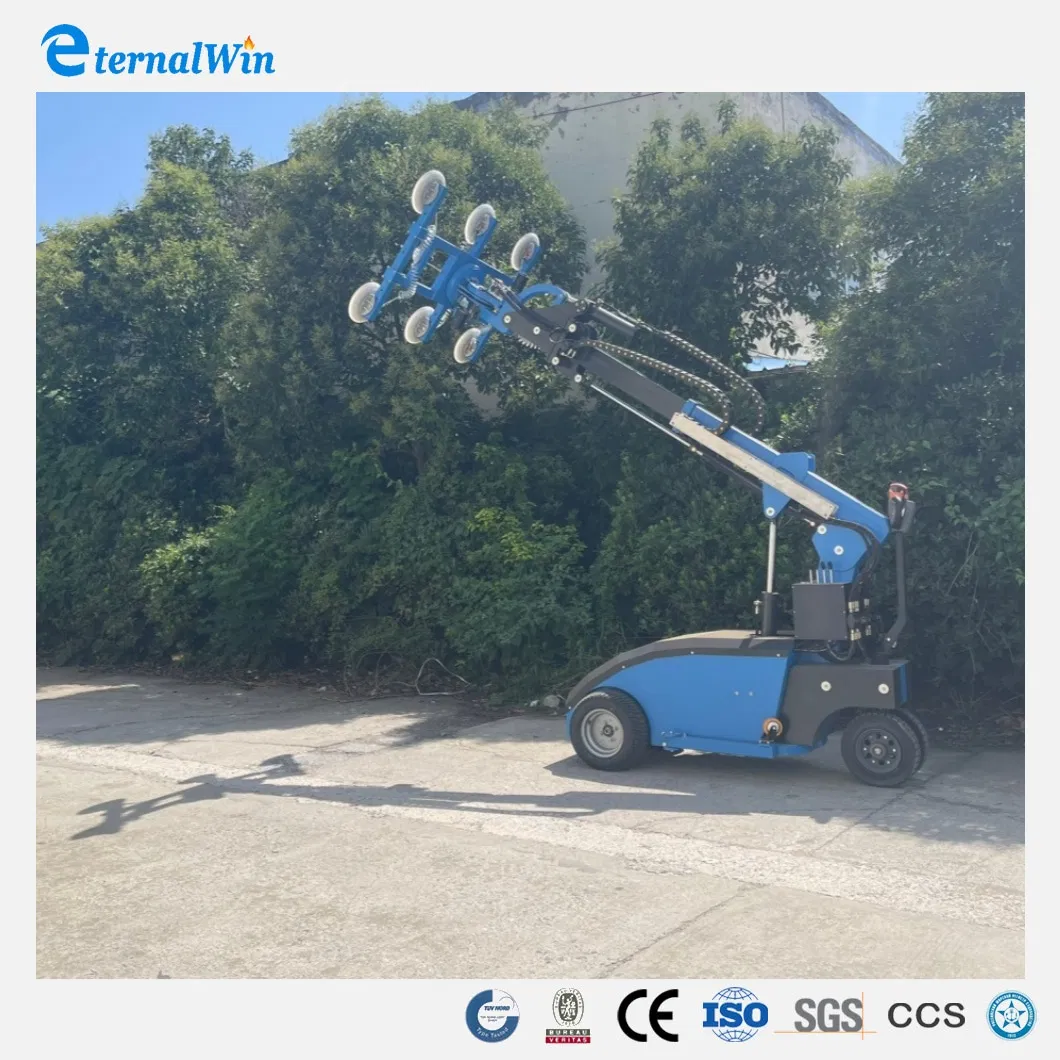 Battery Powered Glass Lift Robot with Strong Suction