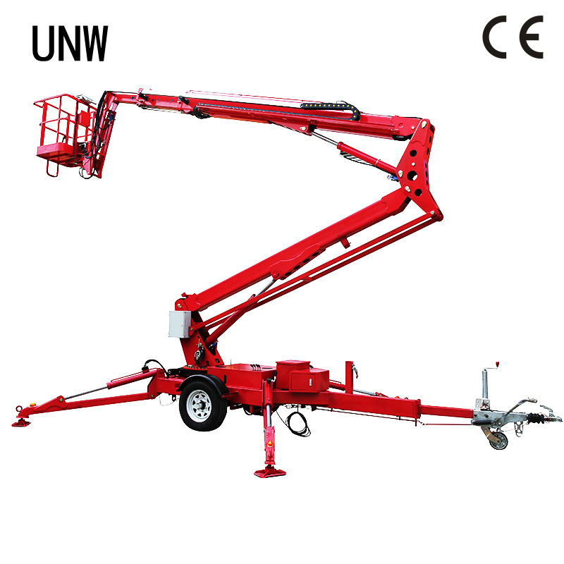 12m-24m Aerial Trailer Towable Manlift Tow Behind Boom Man Lift
