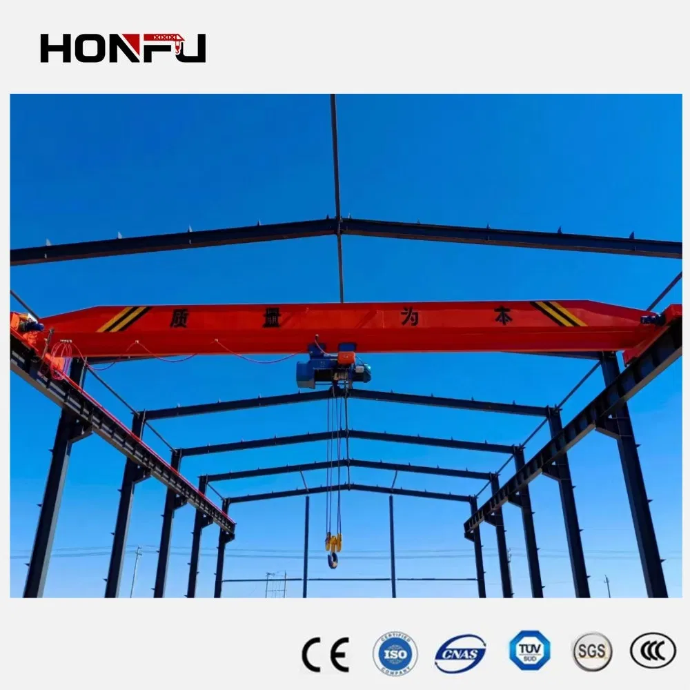 Bridge Model Remote Control Single Beam Overhead Gantry Crane with Chain Hoist
