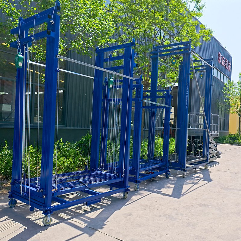 500kg New Fold Adjustable Portable Electric Scaffold 6m Lift Platform Safety Elevator Automatic Remote Control Mobile Lift