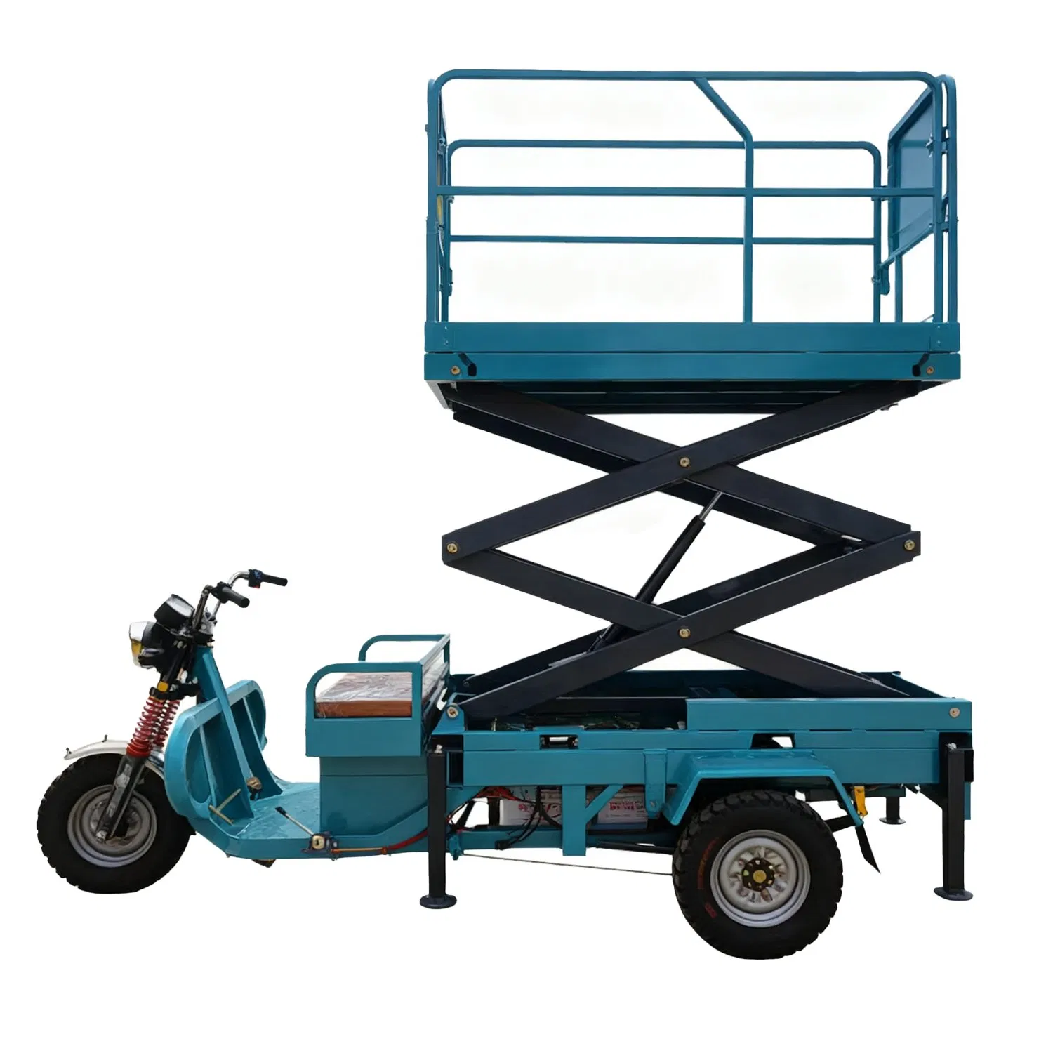 Aerial Work Platform Self-Propelled Hydraulic Scissor Platform Lifts Table Tricycle for Household