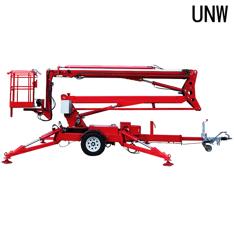 China Aerial Work Platform 16m Spider Manlifter Telescoping Towable Self Propelled Articulated Spider Boom Lift