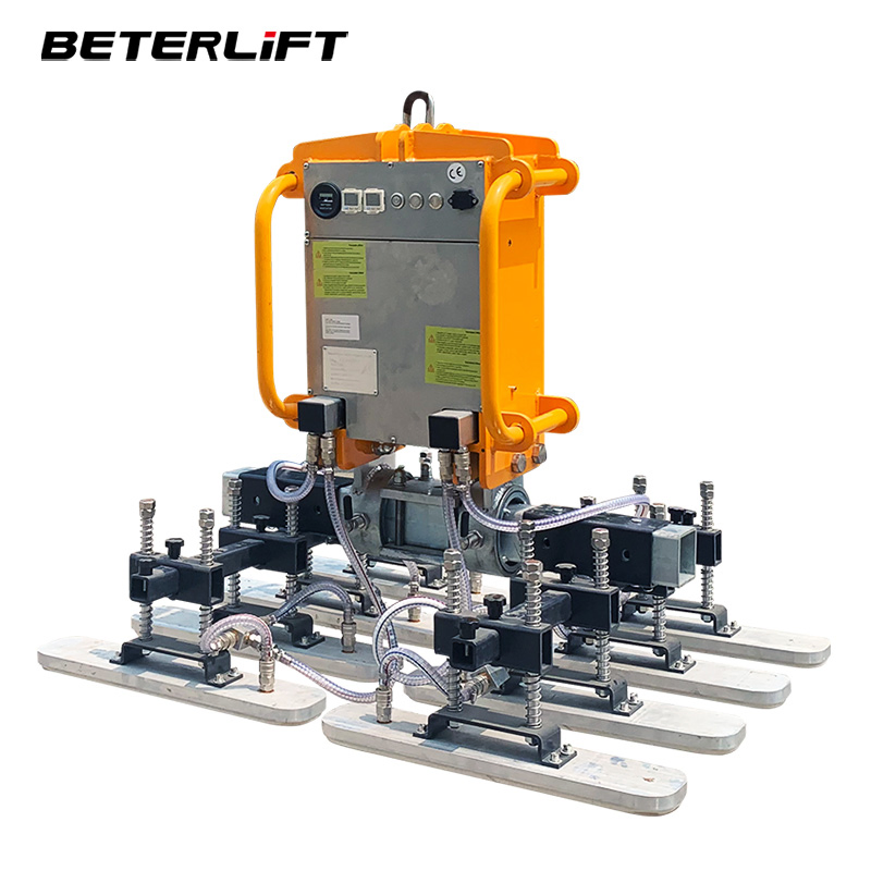 300kg 500kg 800kg Jib Crane Use Electric Slab Lifter Pneumatic Suction Cup Glass Sandwich Panels Vacuum Lifter for Sheet Metal