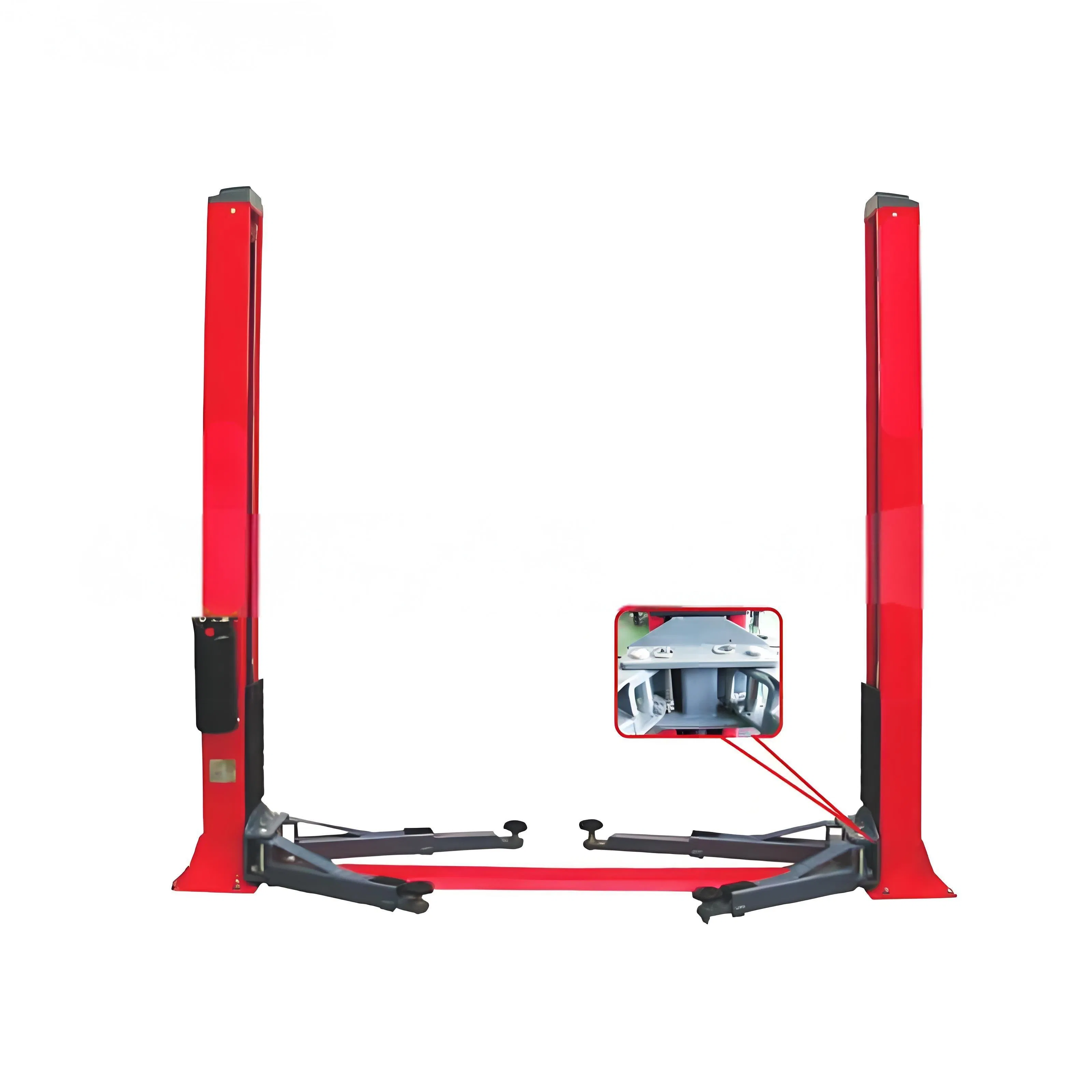 Hydraulic 2-Post Base Plate Lift Heavy-Duty Car Parking Lift