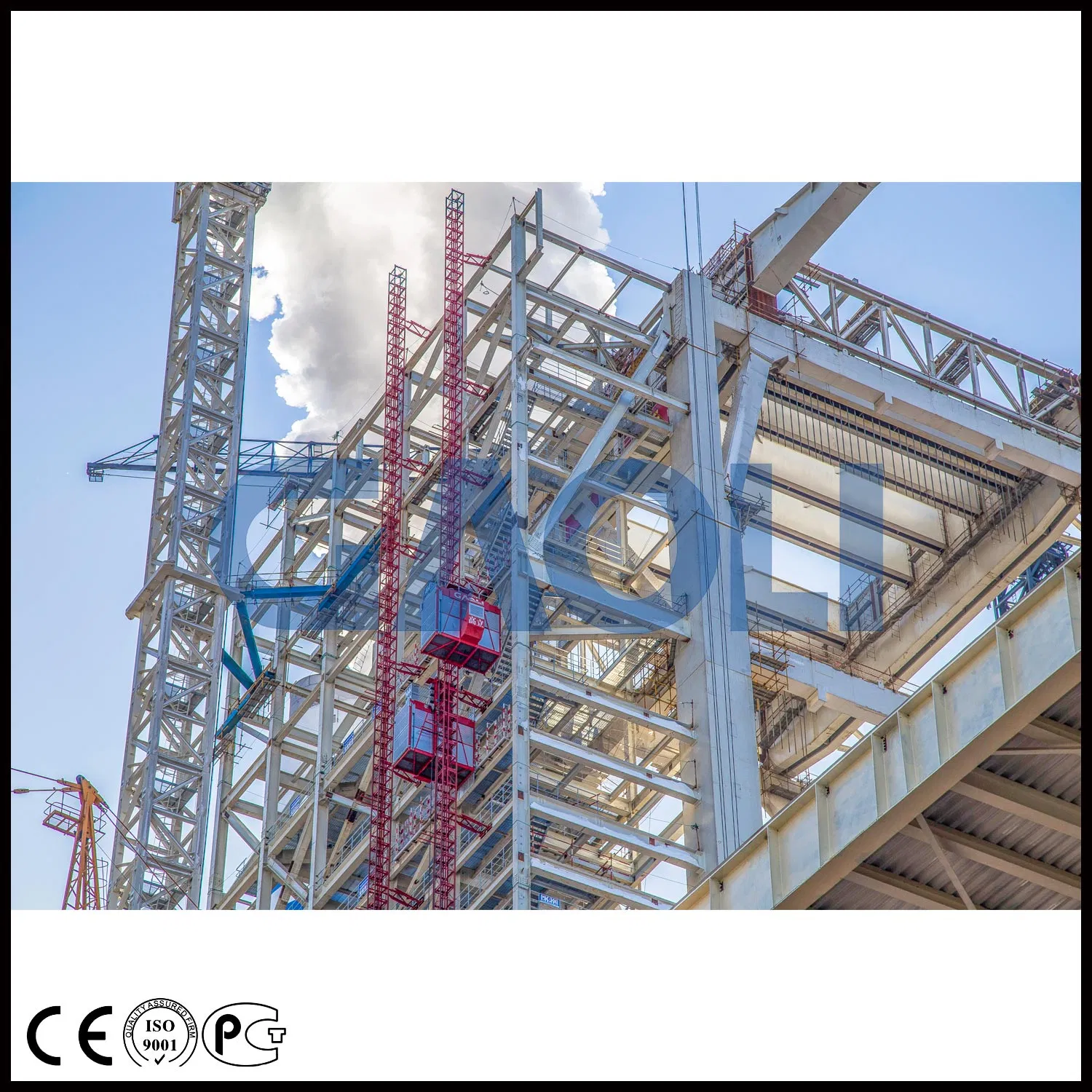 Double Carbin Electric Chain Construction Building Hoist /Elevator/Lift