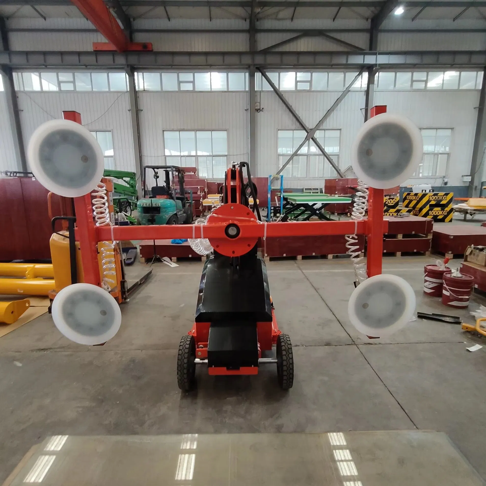 500kg 600kg Powerful Electric Hydraulic Glass Suction Cup Vacuum Lift for Glass Installation Work