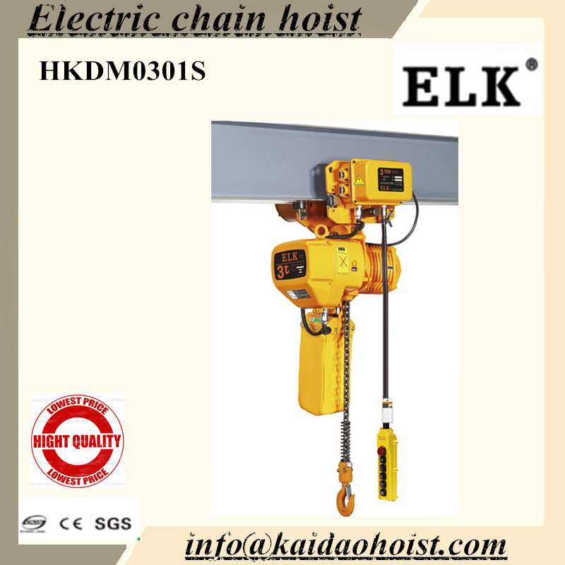 Good Quality 3 Ton Lifting Hoists Electric Chain Hoist &amp; Hoist Lift