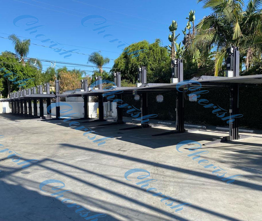 CE Approved Hydraulic Vertical Elevator Garage Vehicle Storage Park System Scissor Auto Stacker Two Four Post Hoist Double Level Car Parking Lift