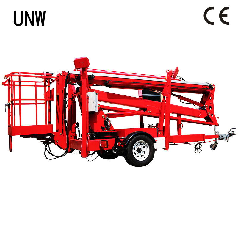 32FT to 72FT Articulated Cherry Picker Truck Spider Towable Boom Man Lift