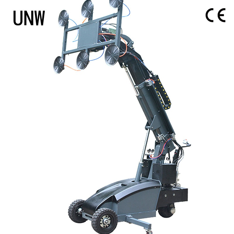 Battery Power Hydraulic 400/600/800kg Trolley Vacuum Glass Robotic Lifts Wich CE ISO