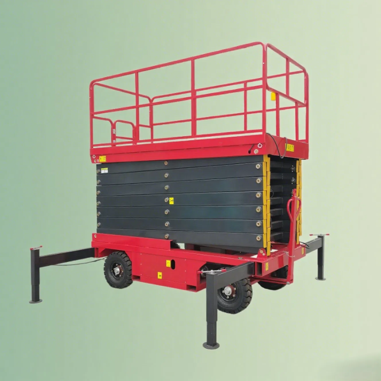 Portable Mobile Hydraulic Scissor Lift Manual Scissor Lift Platform Table for Warehouse and Construction Projects