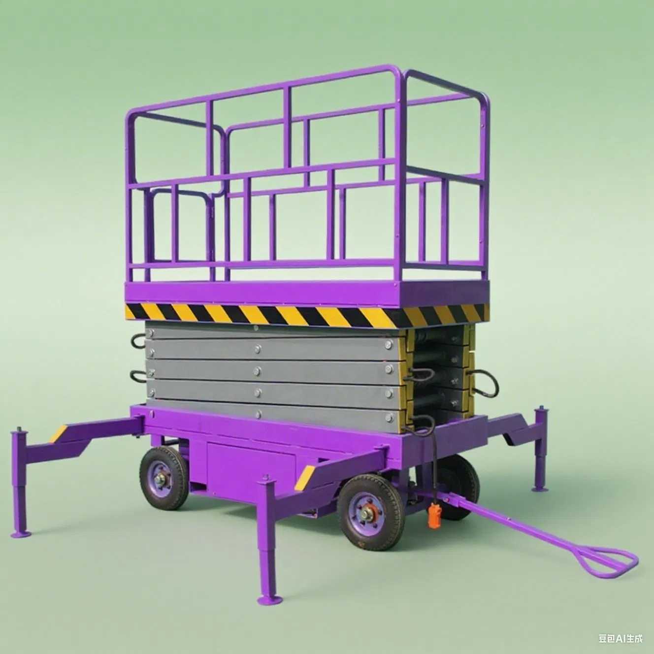 Portable Mobile Hydraulic Scissor Lift Manual Scissor Lift Platform Table for Warehouse and Construction Projects