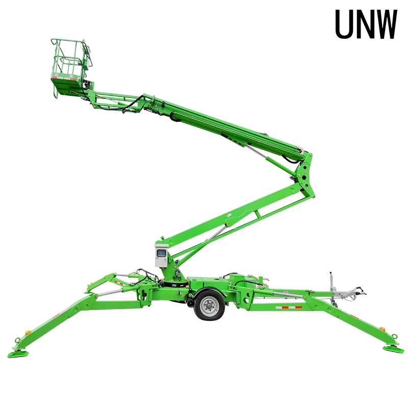 China Aerial Work Platform 16m Spider Manlifter Telescoping Towable Self Propelled Articulated Spider Boom Lift