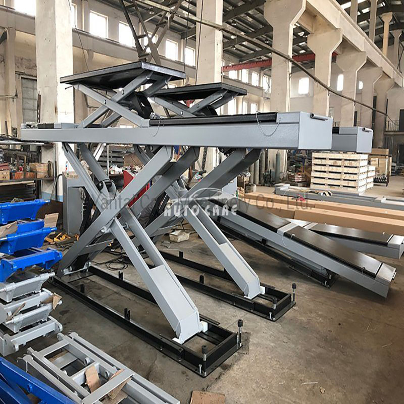 Free Sample Available Clear Floor Portable Scissor Lift for Car