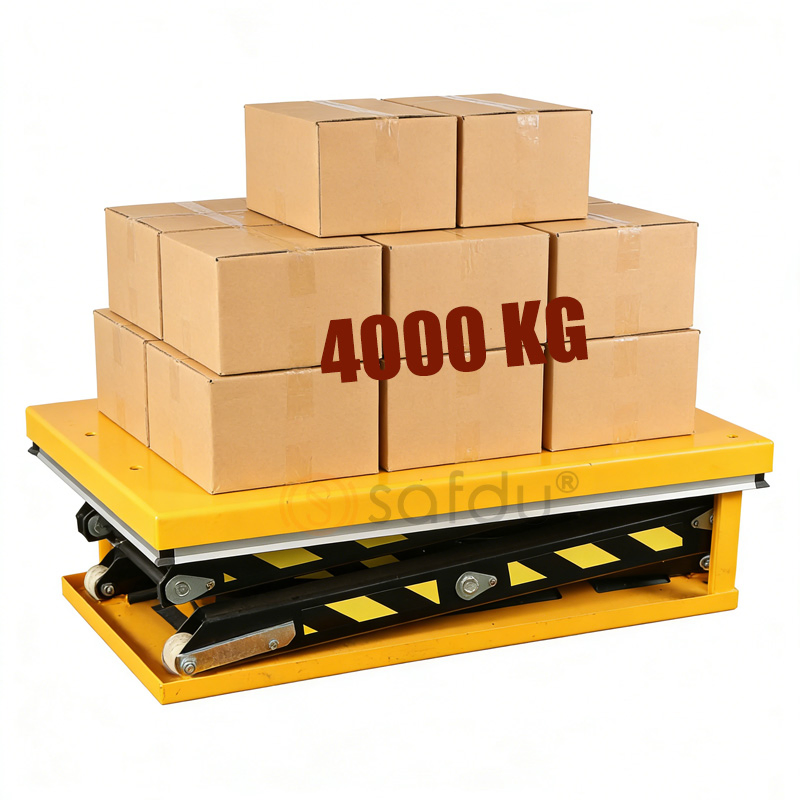 Heavy-Duty Hydraulic Double Scissor Lifting Platform for 4000kg Capacity