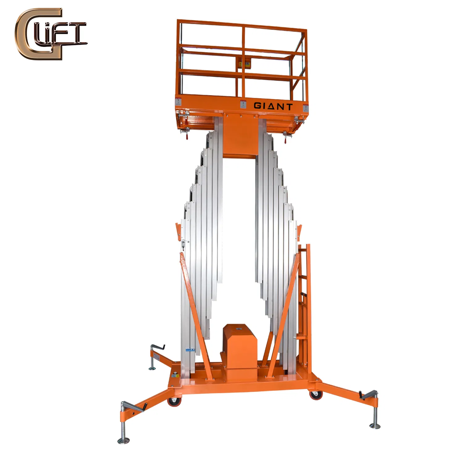 Aluminum Aerial Work Platform Man Lift Table with Double Mast Lifting Equipment China Manufacturer (GTWY-S)