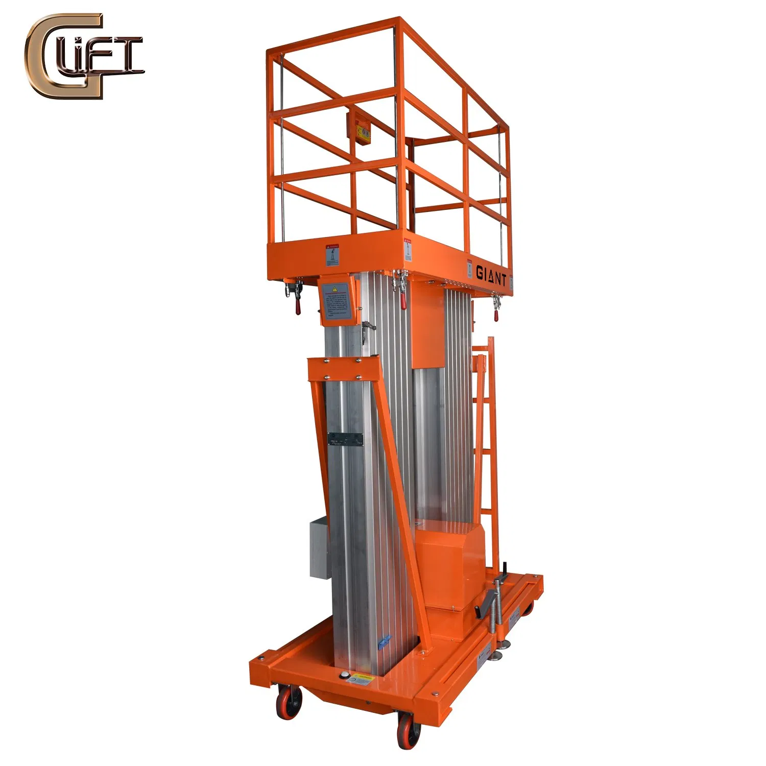 Aluminum Aerial Work Platform Man Lift Table with Double Mast Lifting Equipment China Manufacturer (GTWY-S)