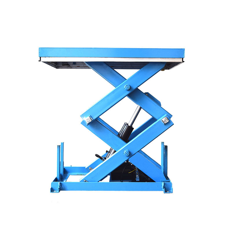 Stationary Hydraulic Lift Scissor Platform High Quality Small Cargo Lift Lifting Table Manual Foot Pump 2025 Newly Customized