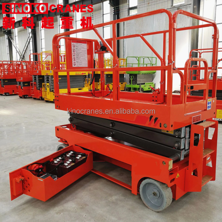 China Lifting Equipment Fully Electric Self Propelled Hydraulic Aerial Work Platform Scissor Lift Table Platform