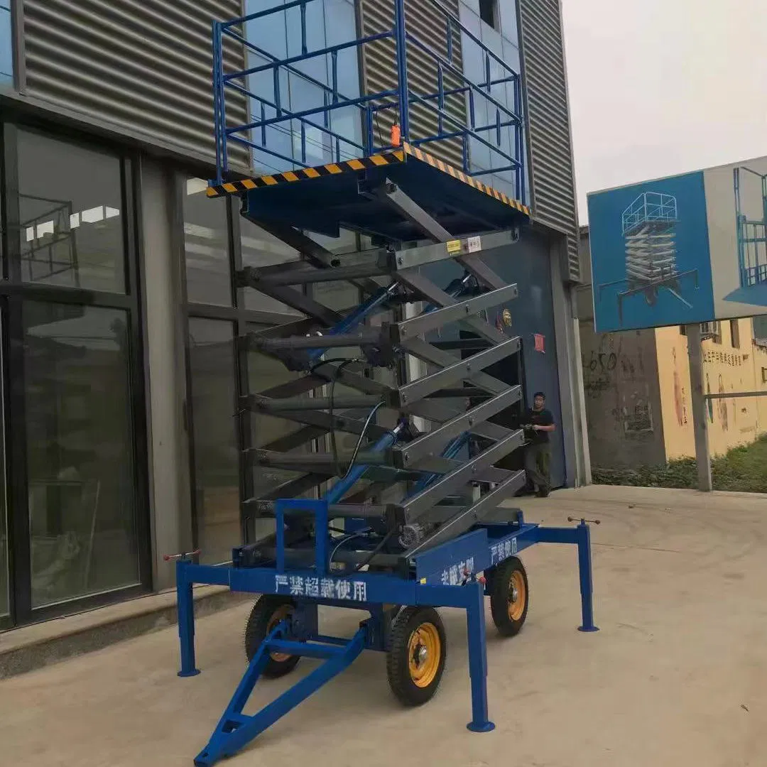 Factory Price Manufacture of Mobile Light Scissor Forklift Hydraulic Lift Platform Aerial Work Truck Freight Elevator