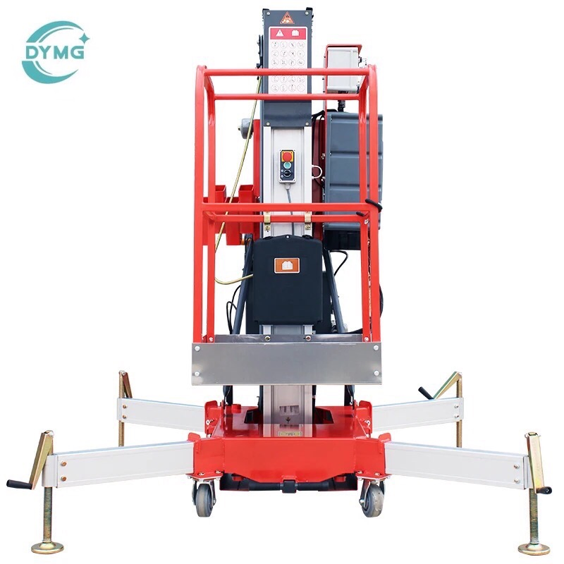 Heavy-Duty 8m Aluminum Mobile Work Platform for Manual Lifting