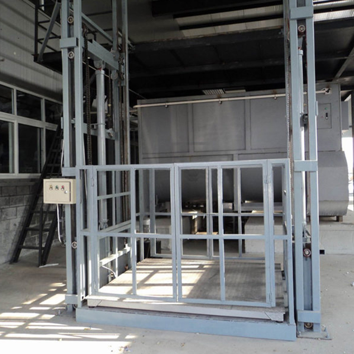 Industrial Freight Elevator Guide Rail Cargo Lift Hydraulic Loading Platform