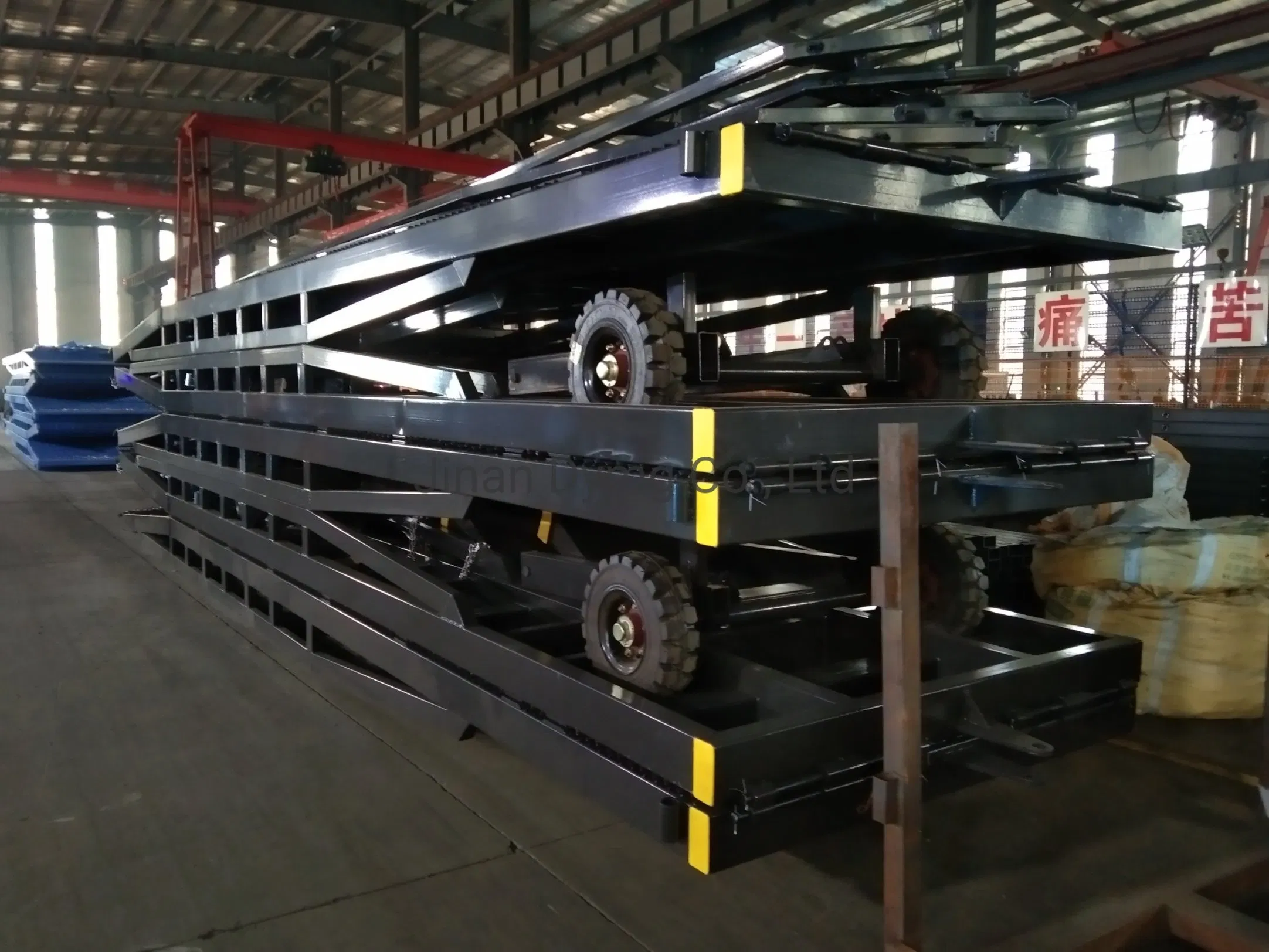 Dymg Mobile Loading Container Ramp in Poland, Netherlands, Germany, USA, Ireland, UK