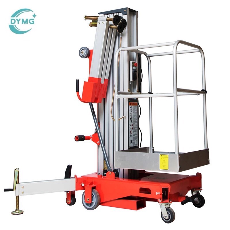 Heavy-Duty 8m Aluminum Mobile Work Platform for Manual Lifting