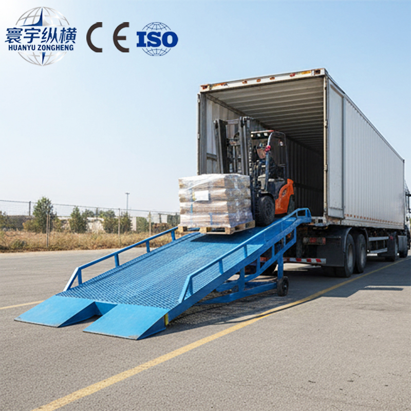 China Supply Warehouse Lifting Equipment Mobile Electric Dock Leveler Hydraulic Truck Loading Ramp