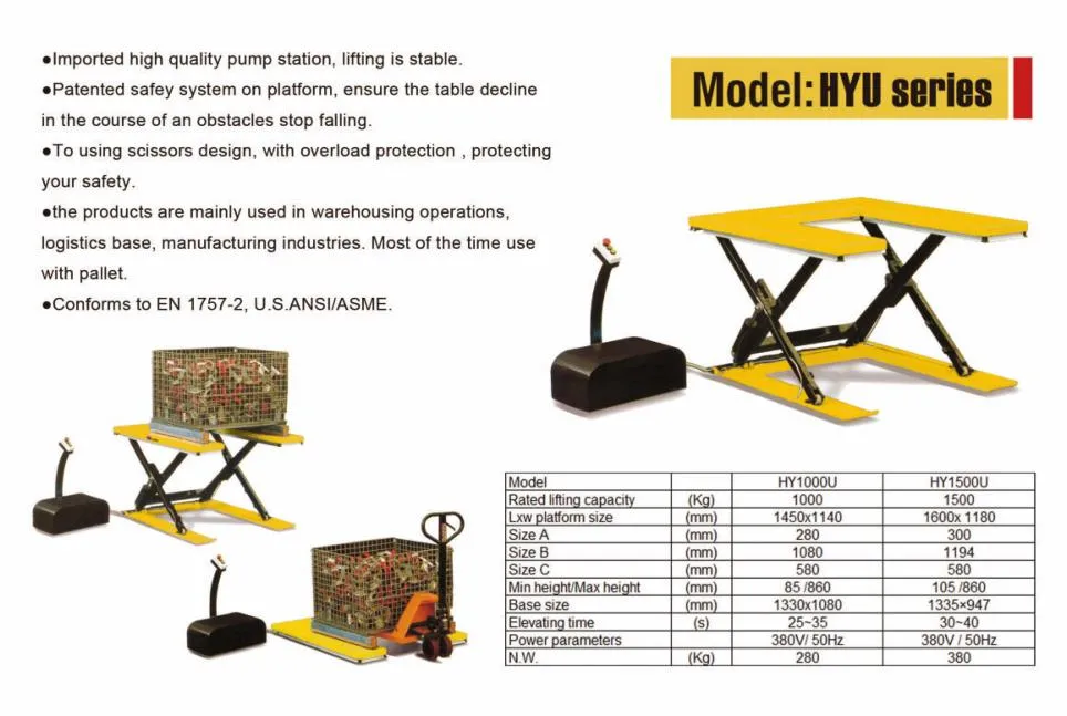 Lift Table Parameters