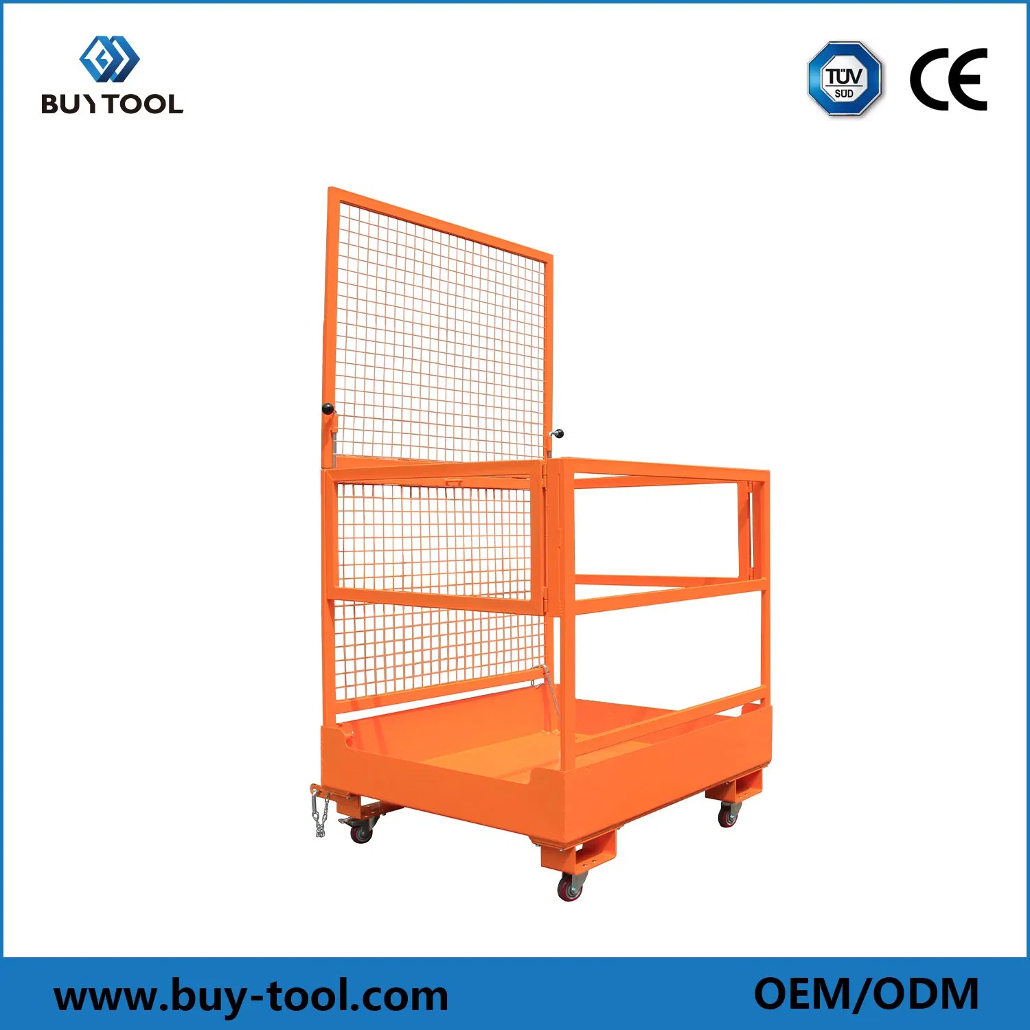 Portable Forklift Man Basket Heavy Duty Lifting Safety Cage Platform Attachment