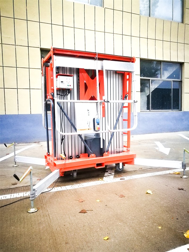 Double Aluminum Mast Lift Aerial Working Platform (MAX HEIGHT: 8M)