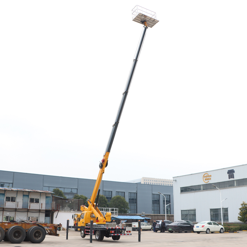 Hexagonal Working Boom 10-56m Hydraulic Boom Lift 20m 28m Aerial Lift Platform with Torque Limiter