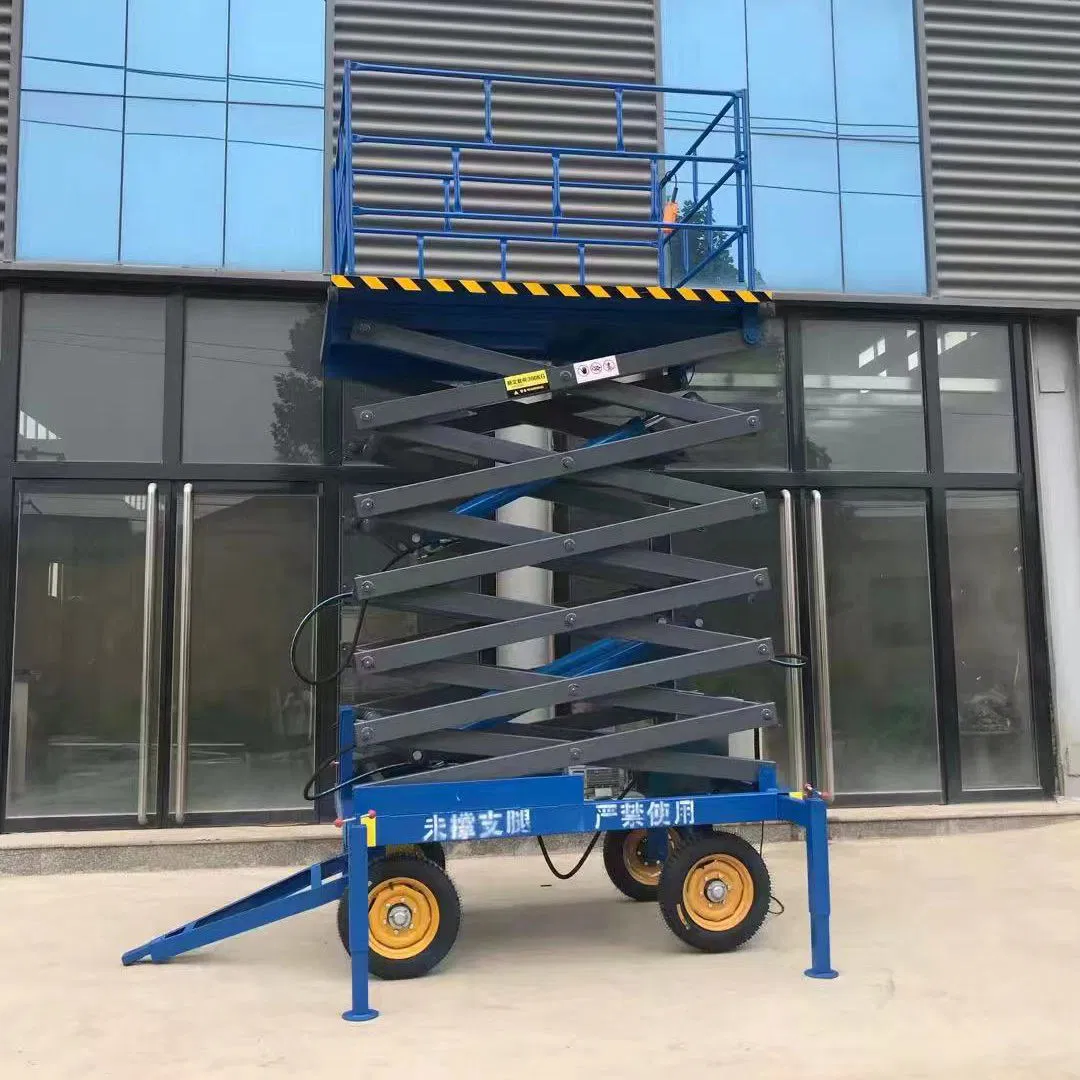 Factory Price Manufacture of Mobile Light Scissor Forklift Hydraulic Lift Platform Aerial Work Truck Freight Elevator